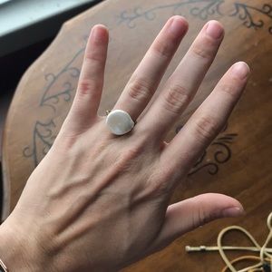 Fresh water pearl ring